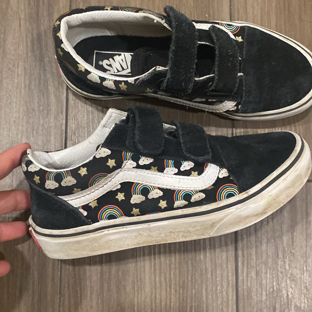 VANS Velcro Rainbow Girls Size 2.5